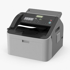 fax machine 3d model