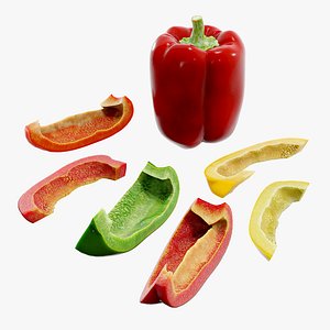 Chopped pepper 3D model