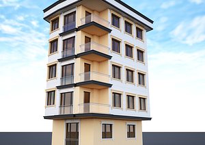3D model ornate building