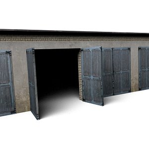 low-poly hangar max