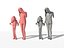 3d people crowd model
