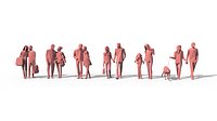Low Poly Posed People Pack 04