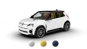 Renault 5 E-Tech 2025 Iconic 3d model 3D model