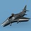 Douglas TA-4D Skyhawk V12 Brazil 3D model