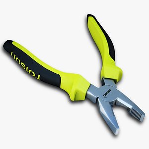 combination plier rigged 3d obj