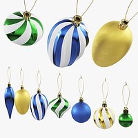 Holiday Christmas Bauble Set