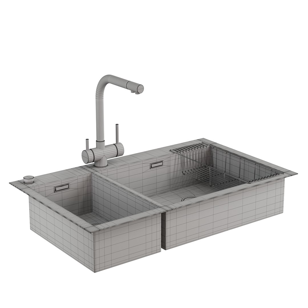 Kitchen Sink 3d Model Turbosquid 1843974