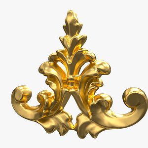 Plaster Decorative Bow DS312 3D model