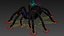 3D Black Tarantula model