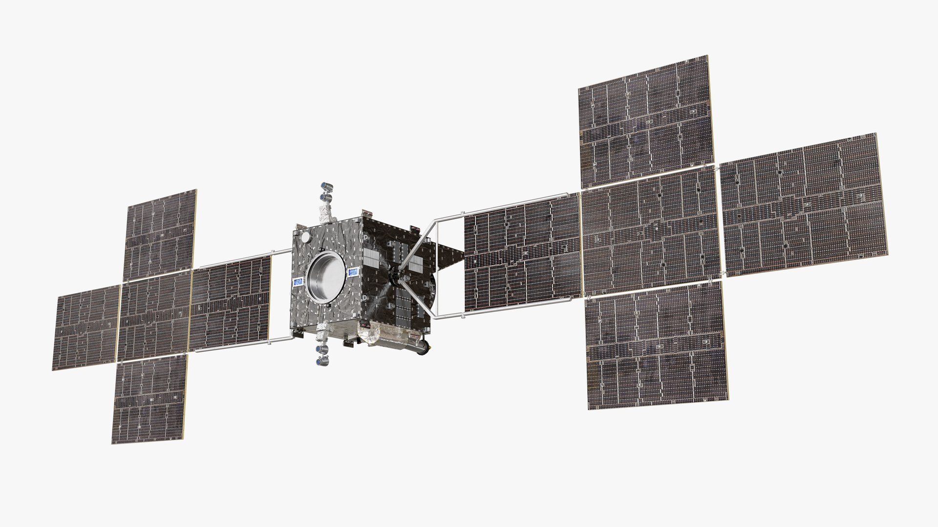 3D Psyche Spacecraft model https://p.turbosquid.com/ts-thumb/JV/p61FvM/1n/a3/png/1769290275/1920x1080/fit_q87/74711af8d385b4464a3d75cb2f2229edc1fa8a98/a3.jpg