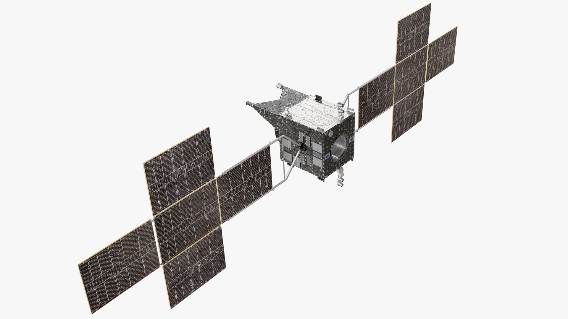 3D Psyche Spacecraft model https://p.turbosquid.com/ts-thumb/JV/p61FvM/Lz/a10/png/1769290287/1920x1080/fit_q87/9ce152139e85259e9518ac92efc11fe3c05d1276/a10.jpg