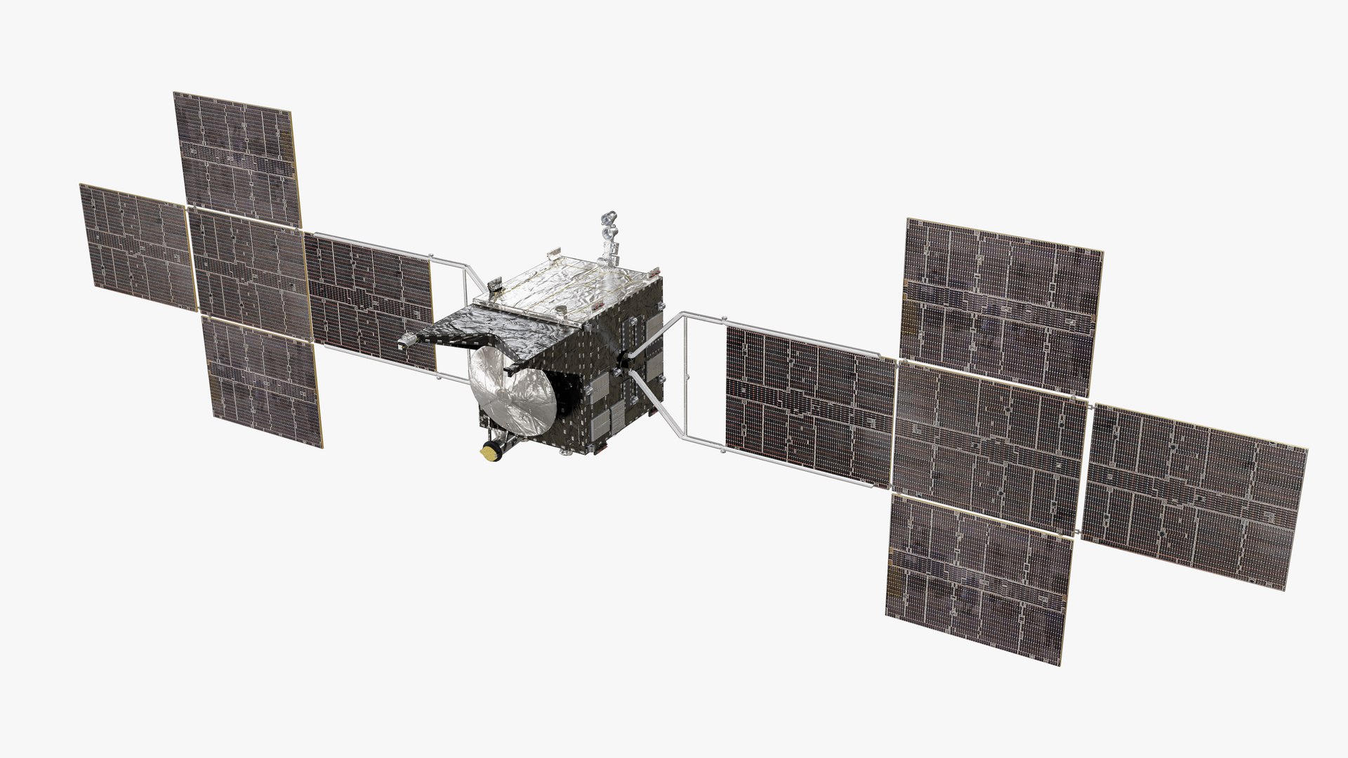 3D Psyche Spacecraft model https://p.turbosquid.com/ts-thumb/JV/p61FvM/wf/a8/png/1769290288/1920x1080/fit_q87/12020ed3239c26474e1b2ffe71d701390cb69ace/a8.jpg