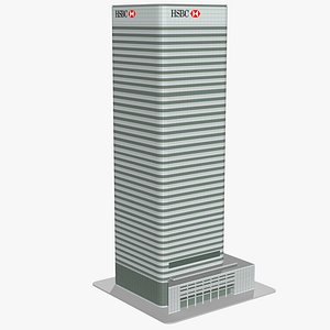 HSBC Tower London Low Poly