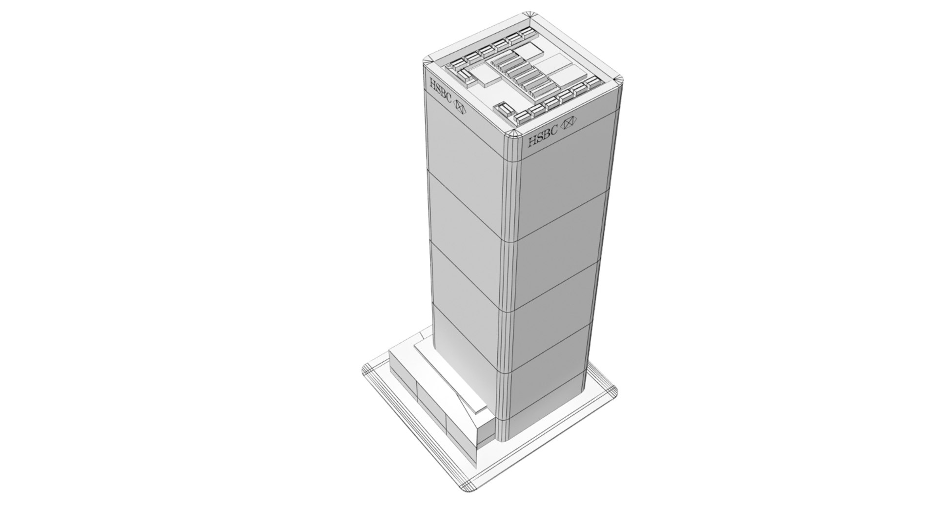 Hsbc Tower London 3D Model - TurboSquid 1361848