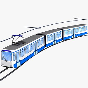 3D german tram project model