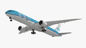boeing 787-10 klm airlines 3D model