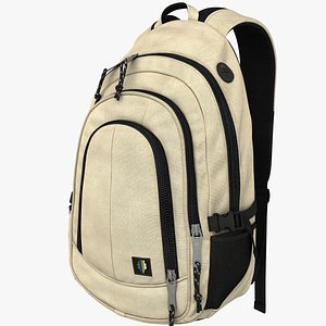 backpack clothing characters 3d max