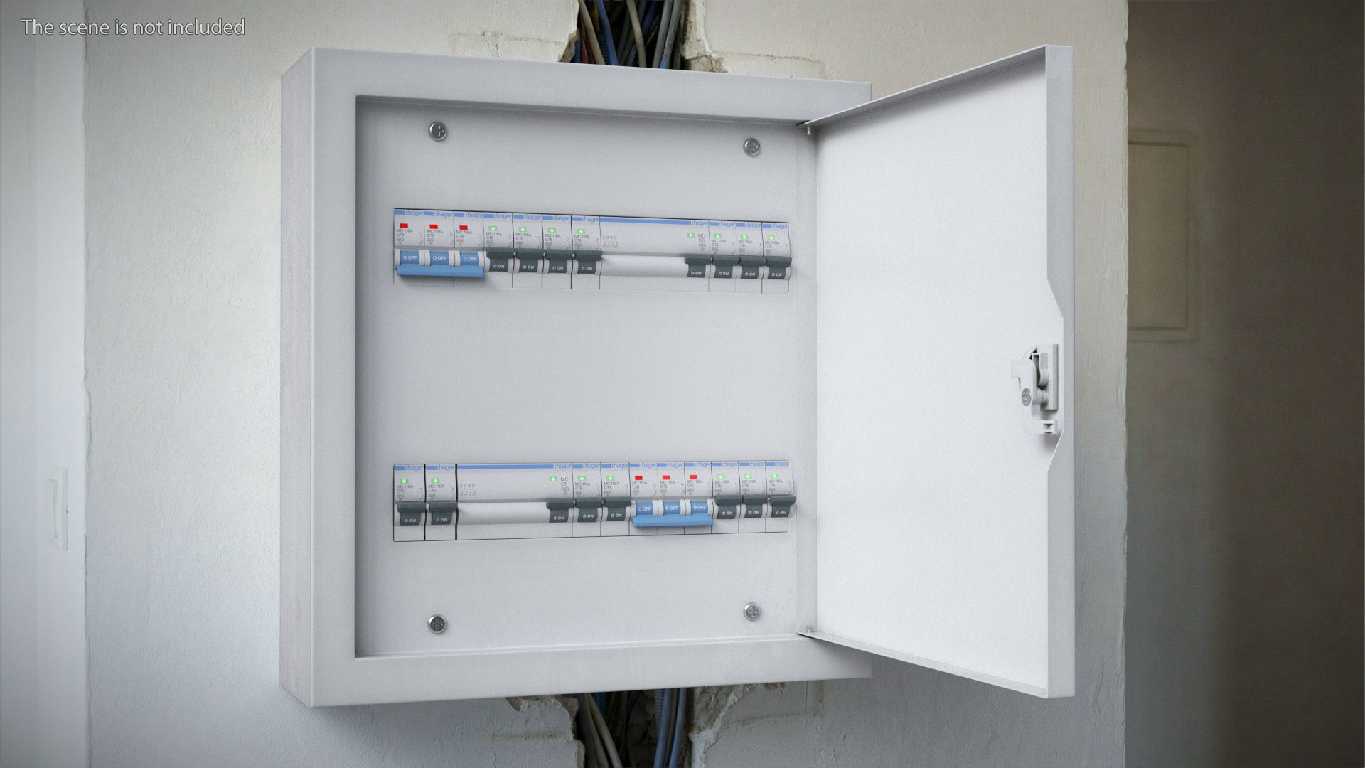 Indoor Recessed Circuit Breaker 3D model preview