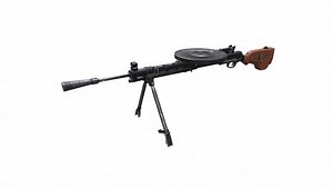 DP-28 Light Machine Gun Low-poly PBR