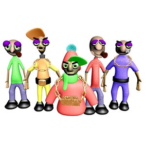 3d characters ganja model