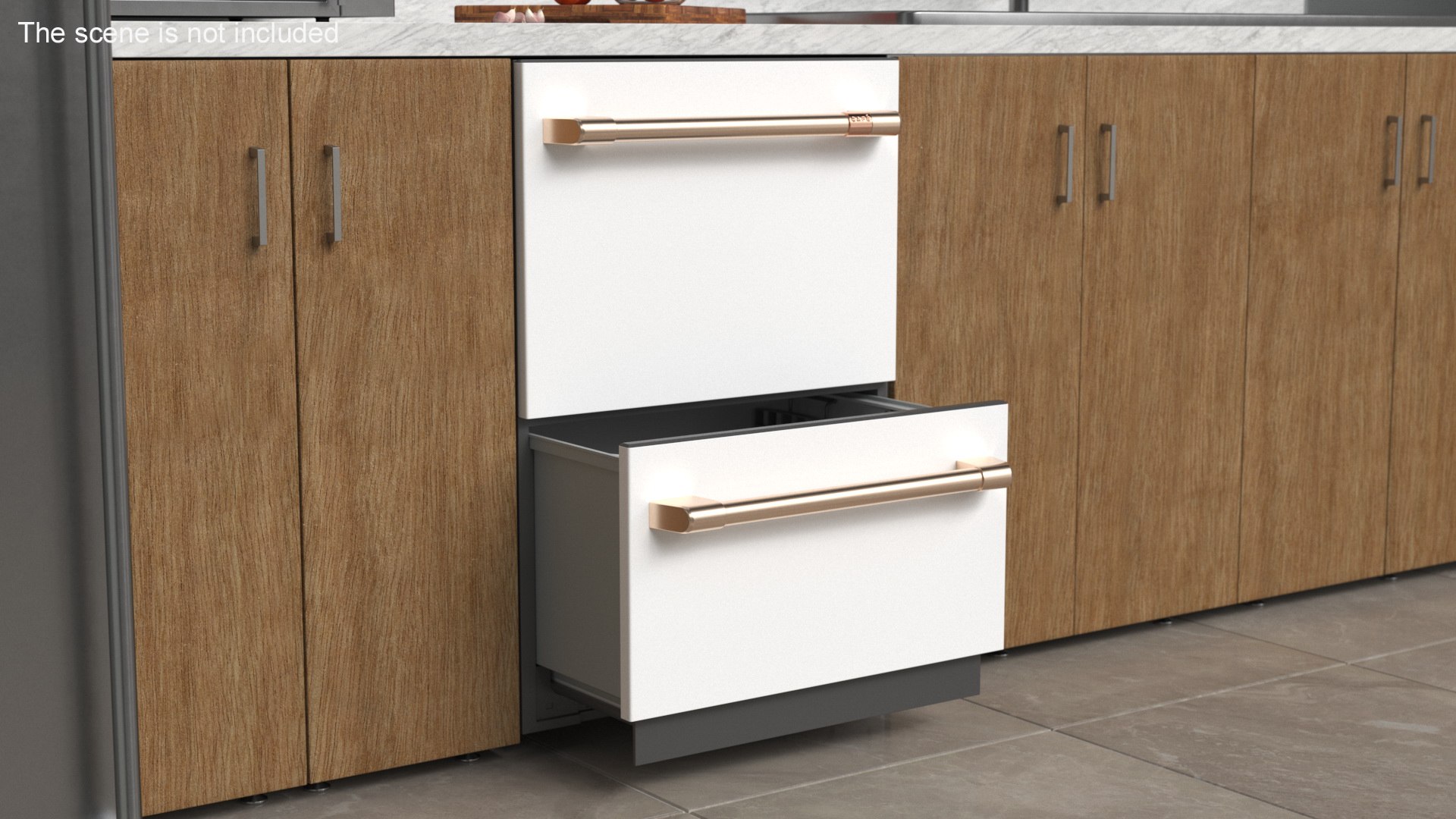 Double Drawer Dishwasher Cafe 24 3D - TurboSquid 2320239