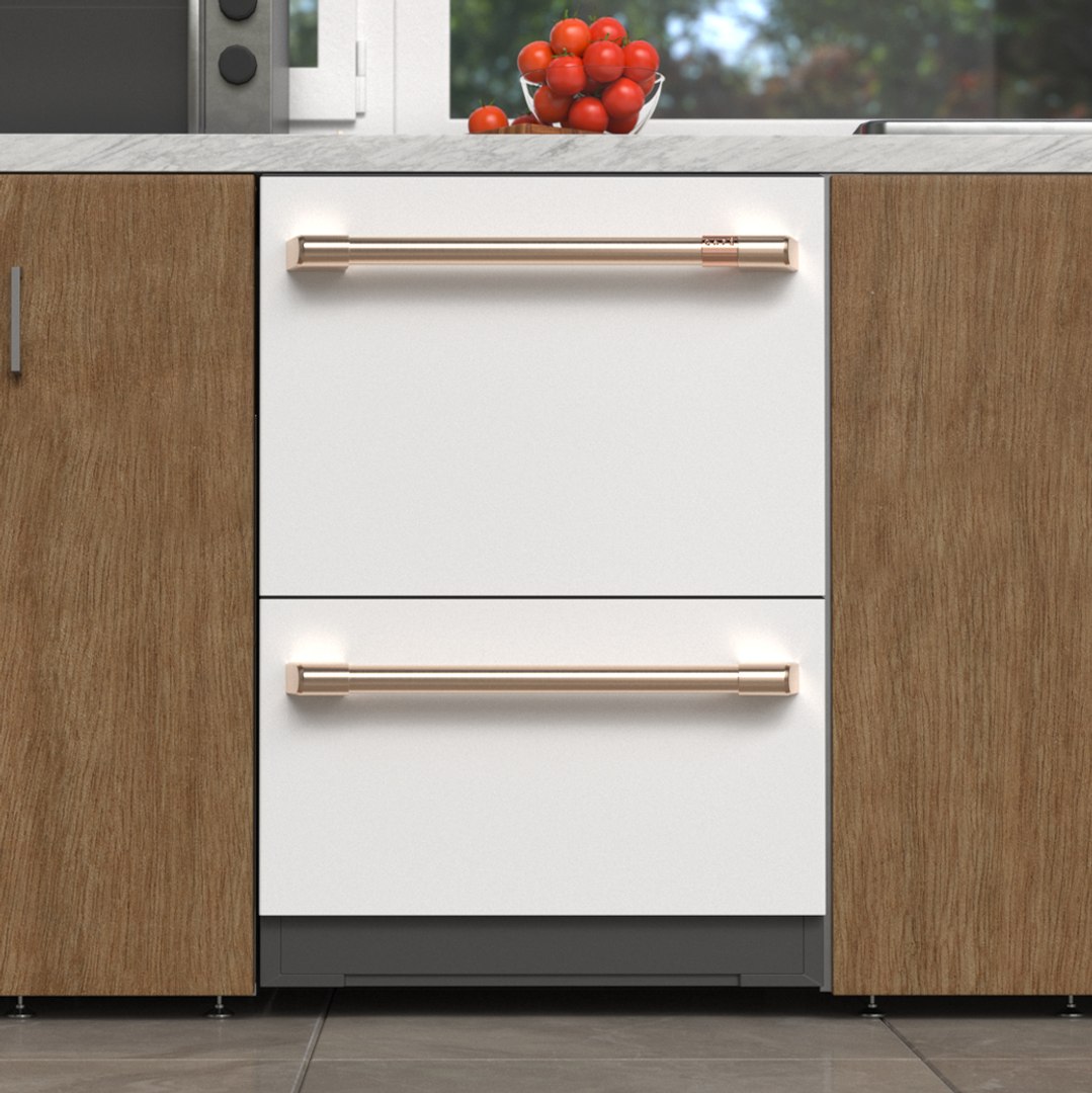 Double Drawer Dishwasher Cafe 24 3D model preview