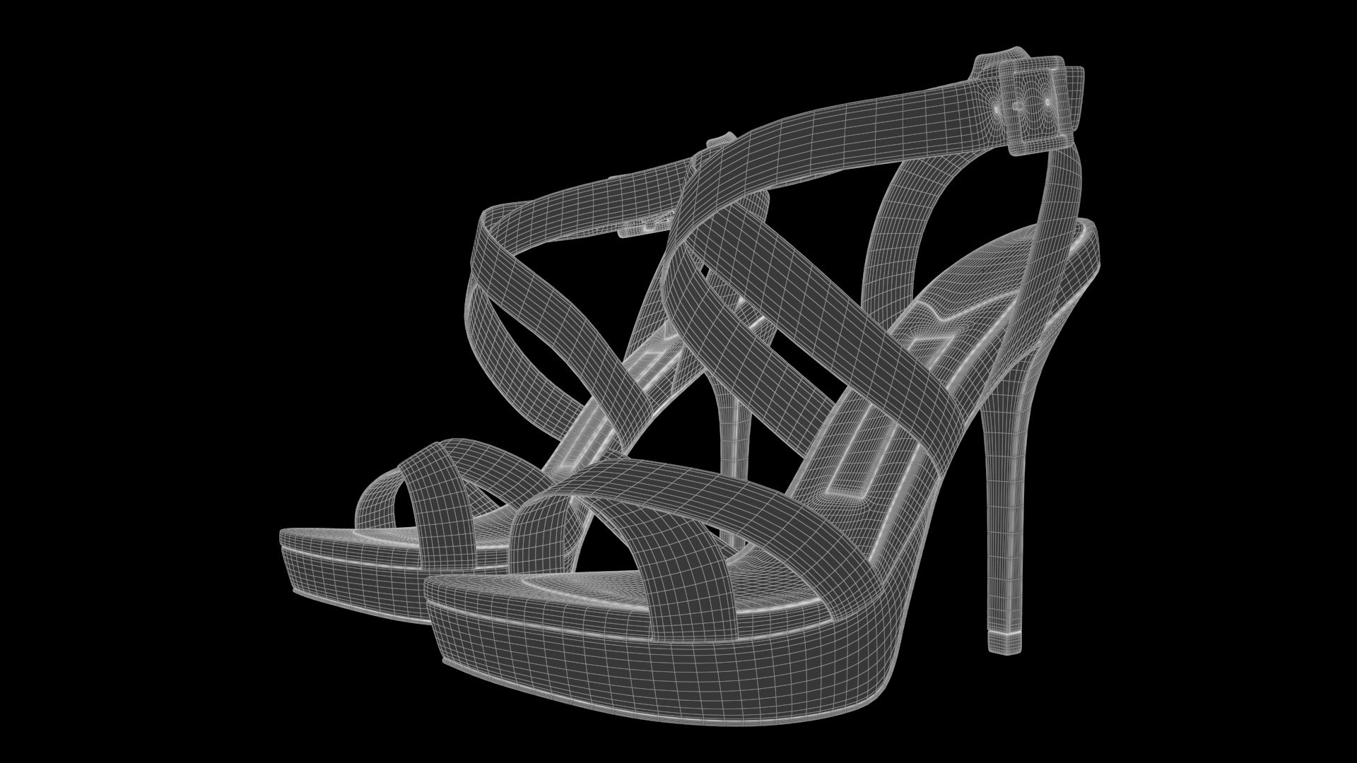 Jimmy choo vamp sandals 3D - TurboSquid 1262619