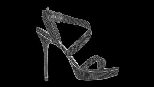 Jimmy choo vamp sandals 3D - TurboSquid 1262619