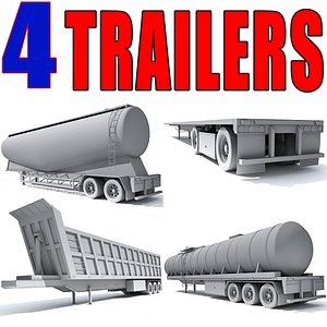 semi truck 3d model
