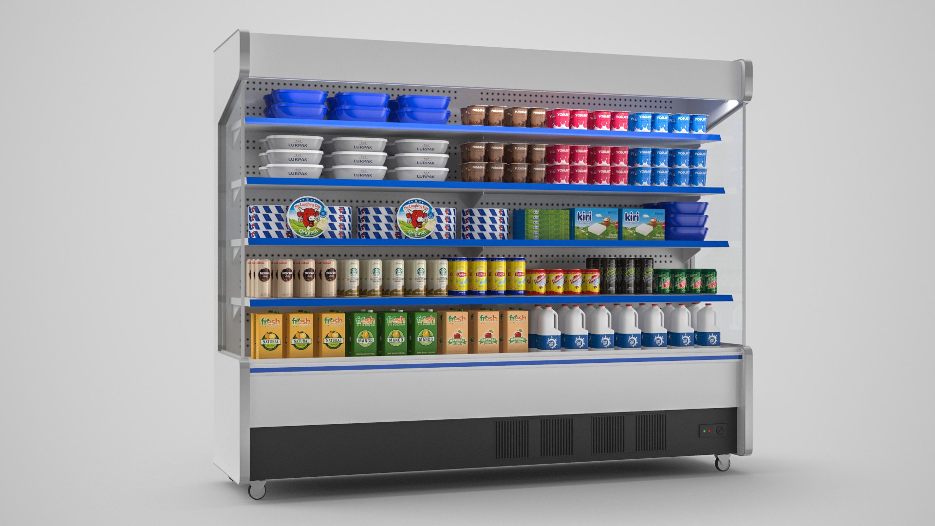 Display cooler yogurt juice 3D model TurboSquid 1665225