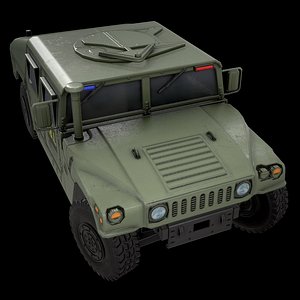 car military green fbi 3D