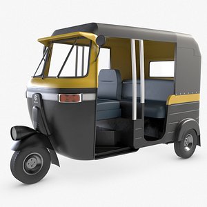 3D model auto rickshaw tuktuk