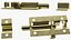 Brass Sliding Door Locks Set 3D