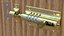 Brass Sliding Door Locks Set 3D