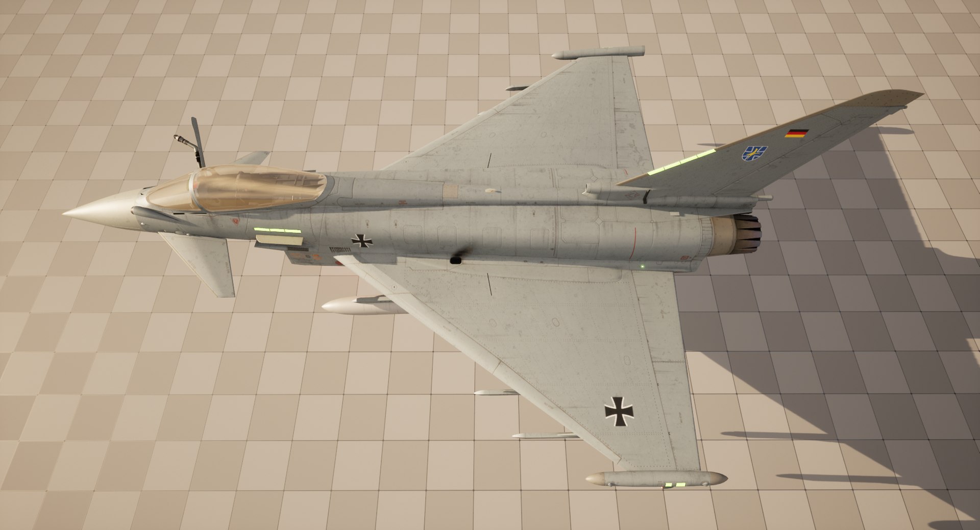 Rigged Eurofighter Typhoon Fighter Jet 3D Model - TurboSquid 2434358