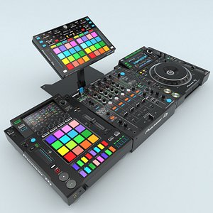Professional DJ Pioneer Collection 3D model