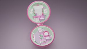 90s retro toy polly pocket keep fit locket scene