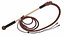Leather Bullwhip Braided Brown