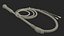 Leather Bullwhip Braided Brown