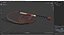Leather Bullwhip Braided Brown
