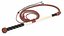 Leather Bullwhip Braided Brown