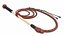 Leather Bullwhip Braided Brown