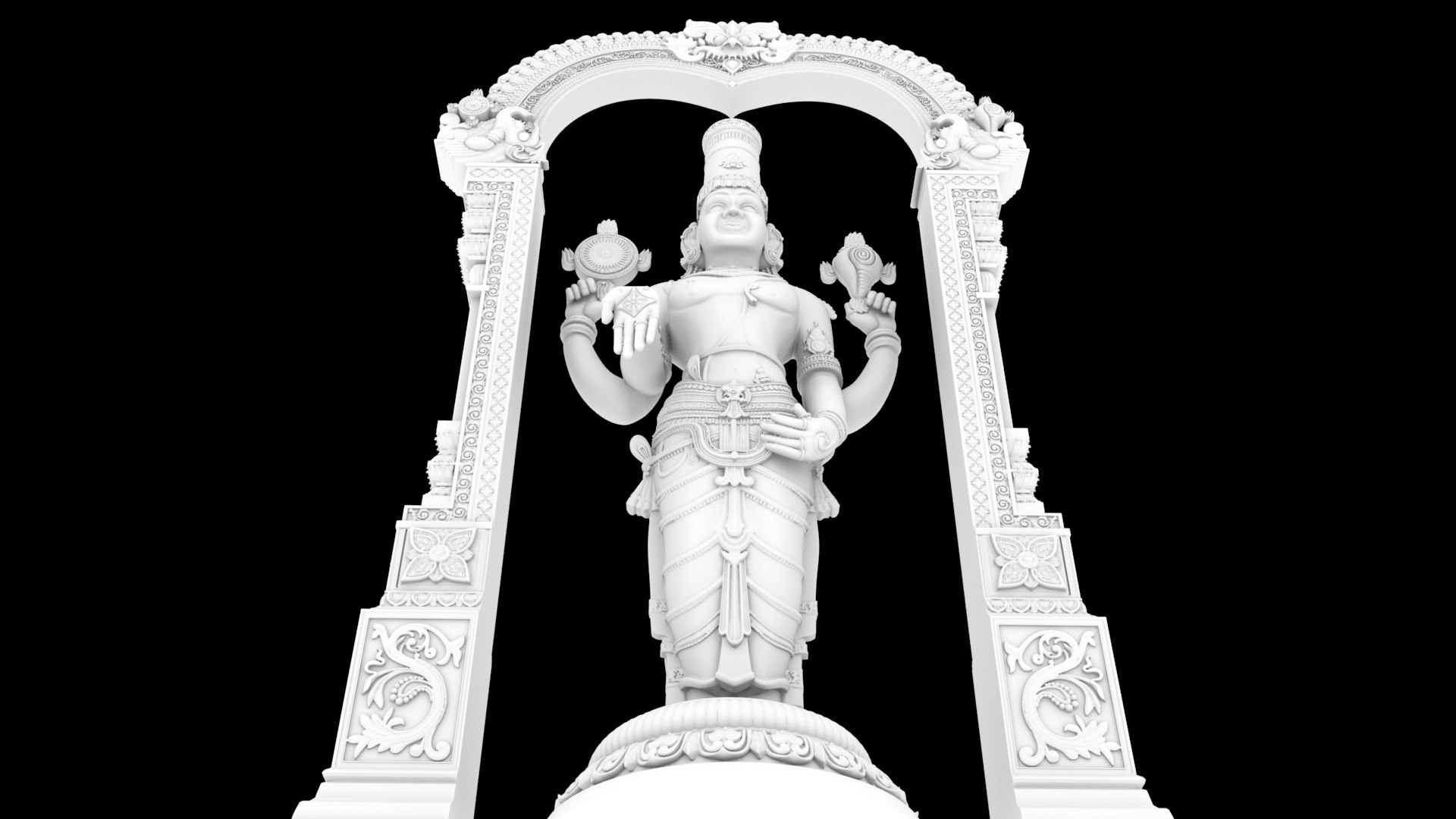 3d Lord Tirupati Venkateswara Solid Mesh Turbosquid 1982633