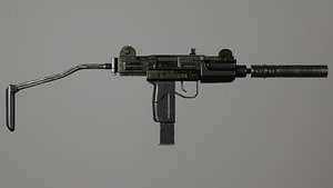 High Detailed Uzi SMG Low-poly 3D model 3D model