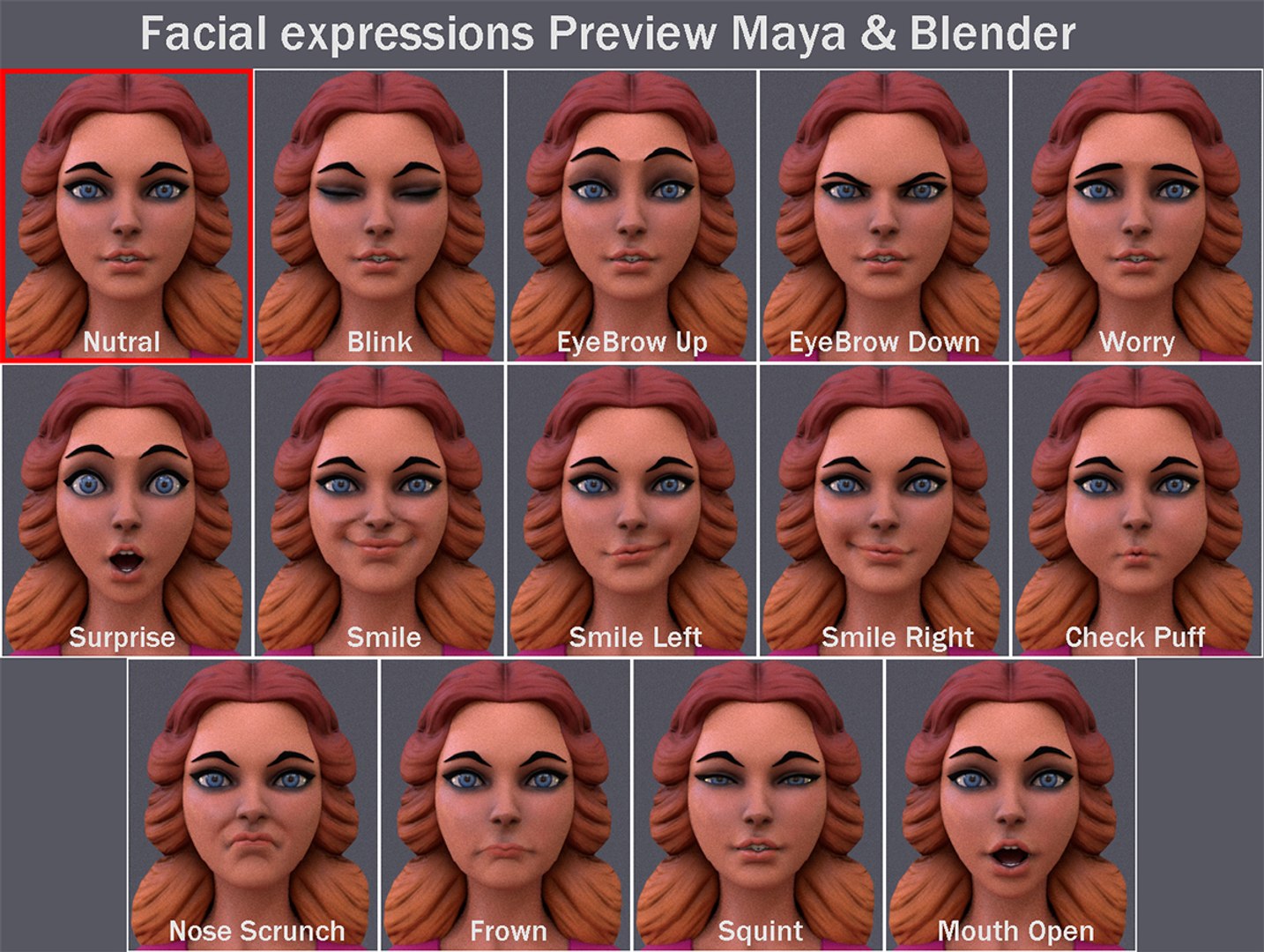 3D Cartoon Girl Rig Model - TurboSquid 2160286