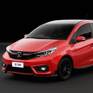 Honda Brio RS Urbanite 2020 With Interior HQ Low Poly 2 3D
