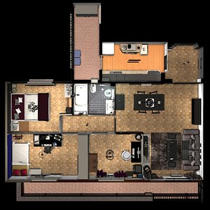 entire apartment fbx