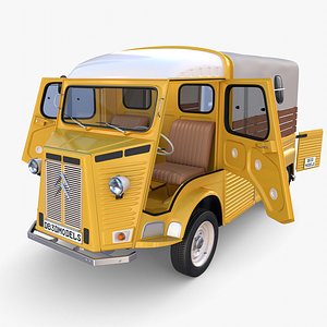 Citroen HY Pick Up with interior v1 3D model