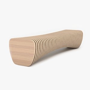 Parametric Carousel Bench 3D model