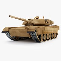Tank Abrams Low-Poly